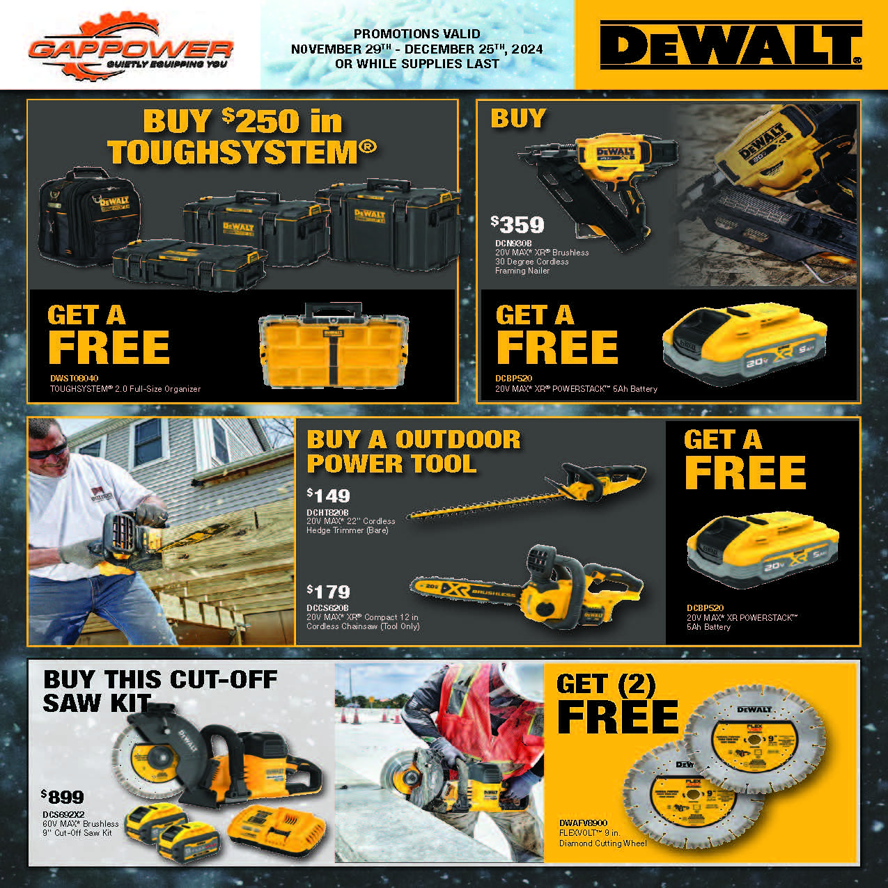 2024 Black Friday DeWalt Specials